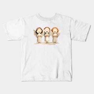 Cute Angels Singing Kids T-Shirt